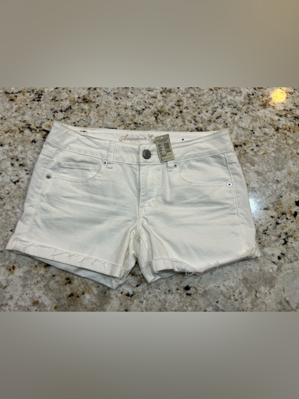 NWT American Eagle Outfitters White Denim Cutoff Shorts